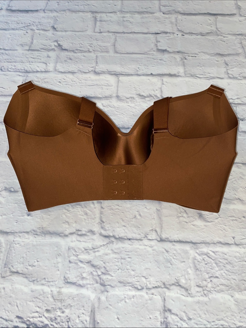 Le Mystere Smooth Molded T-Shirt Bra in Brown Size 34E - Picture 3 of 11